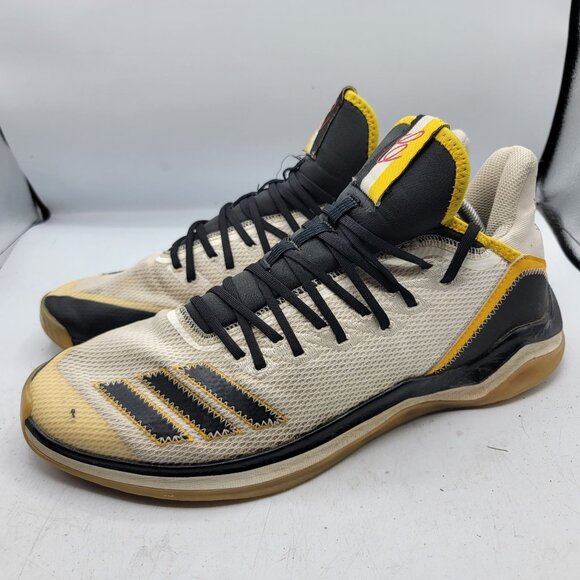 Adidas Icon 4 Roberto Clemente Turf Trainer Mens 11.5 White Yellow Shoes - Picture 4 of 12